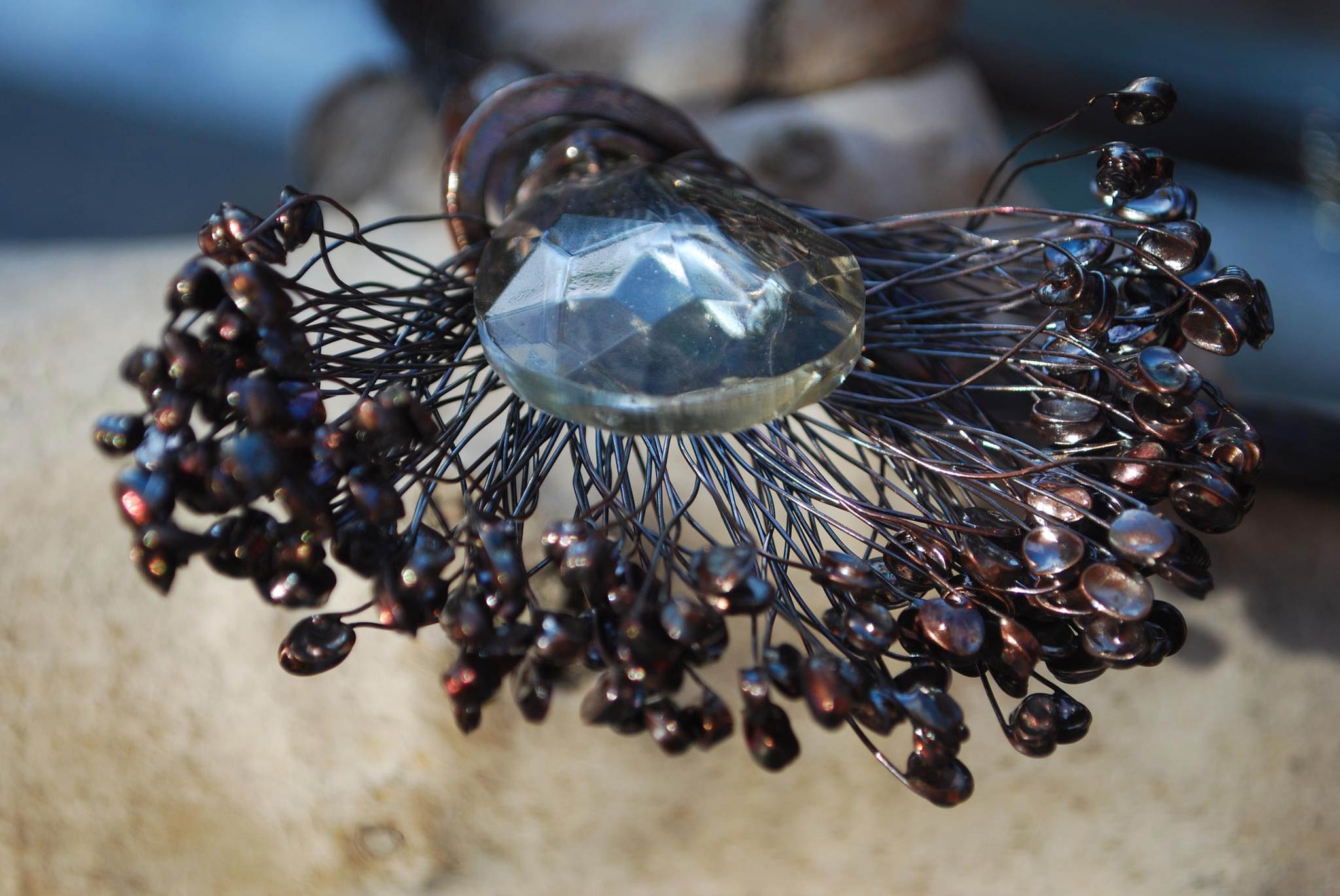 Girocollo anemone, dettaglio