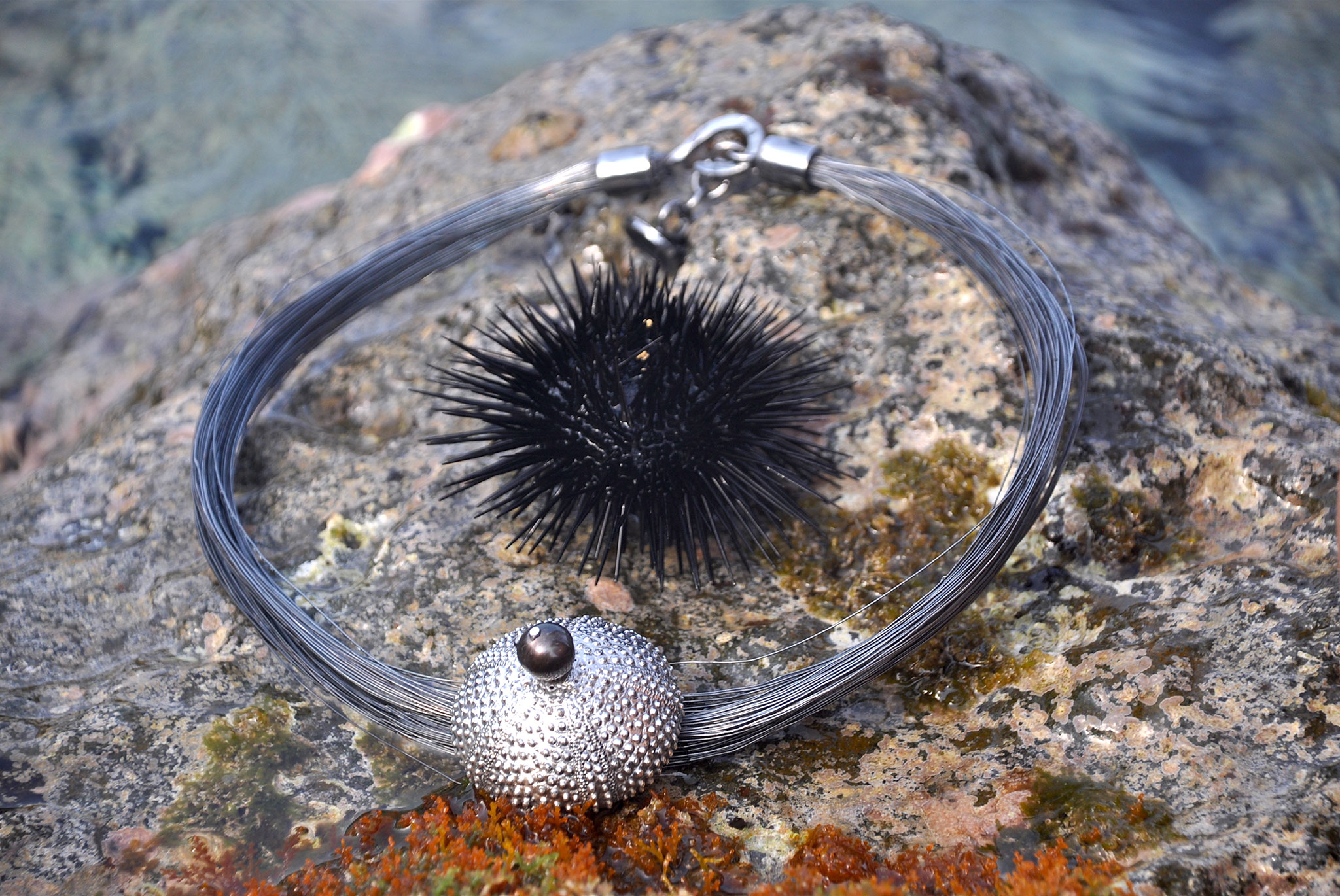 Riccio, girocollo in argento