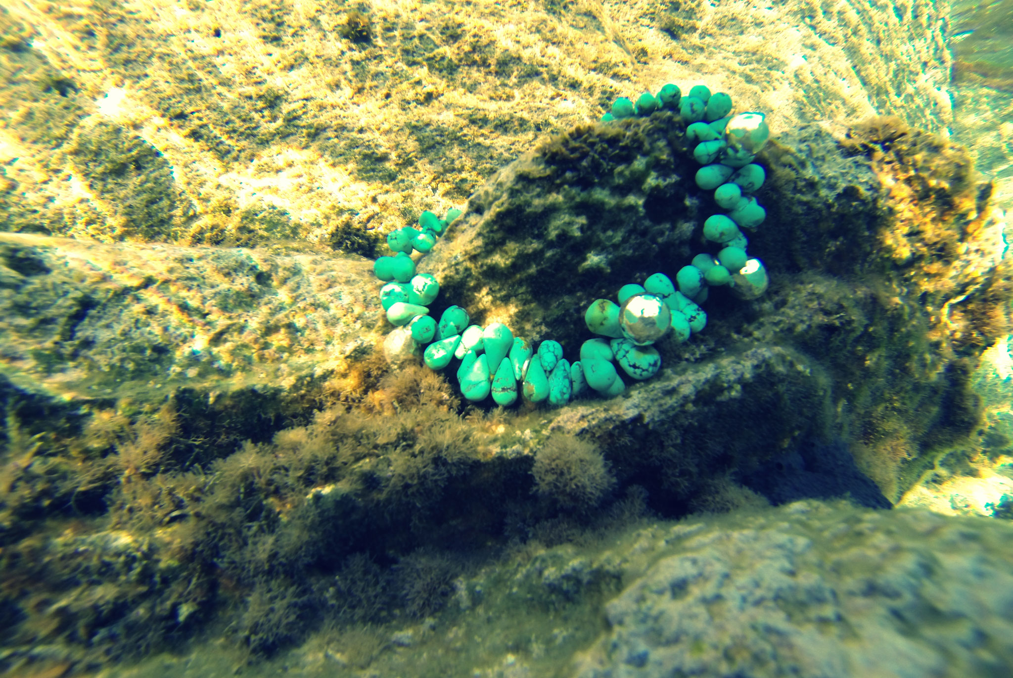 Collier argento e turchesi